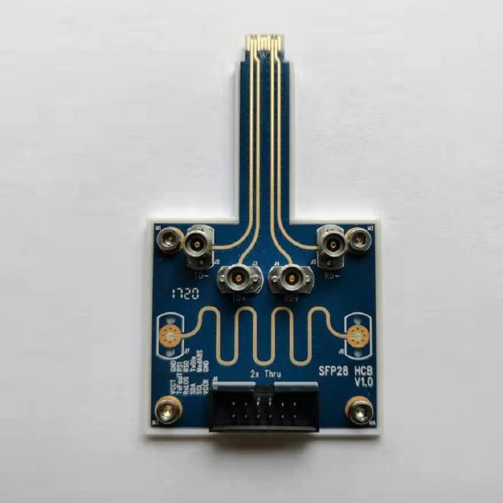 SFP28 HCB SFP28 host性能表征与TDR测试夹具|海凌克电子