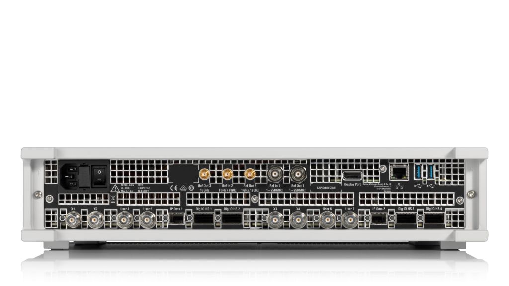 R&S®SFI100A 宽带中频矢量信号发生器,低后视图