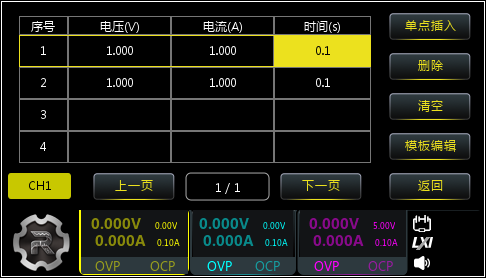 精准的任意波功能：100ms