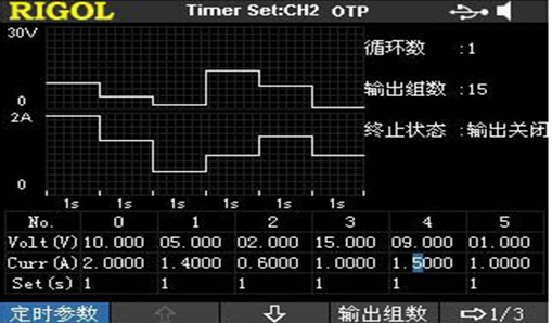 标配定时输出