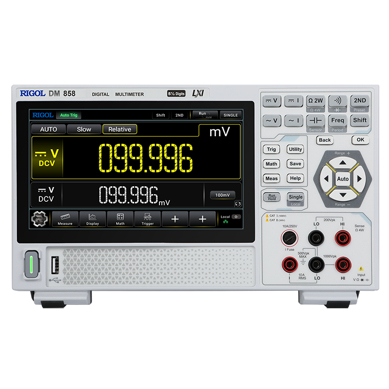 DM858 5&frac12;位120000计数台式数字万用表 0.03%年准确度 125读数每秒|普源精电