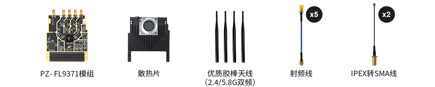 PZ-FH9371 射频子卡 官方标配发货清单
