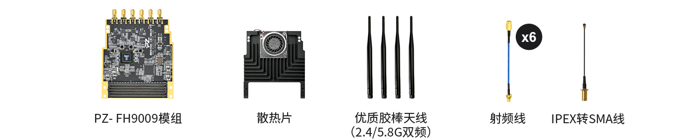 PZ-FH9009 射频子卡 官方标配发货清单