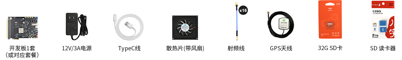 PZ-ZU47DR-KFB 软件无线电开发板 官方标配发货清单