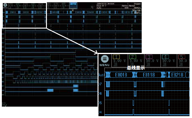 Logic Signal Measurement and Analysis | DLM5000HD High-Definition Oscilloscope | Yokogawa Test&Measurement