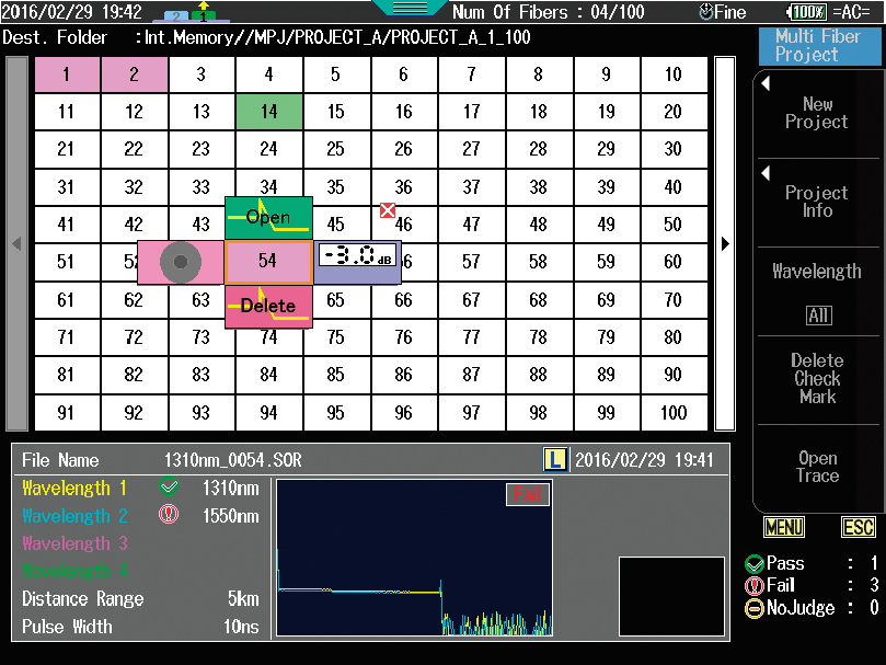 Multi-Fiber Measurement