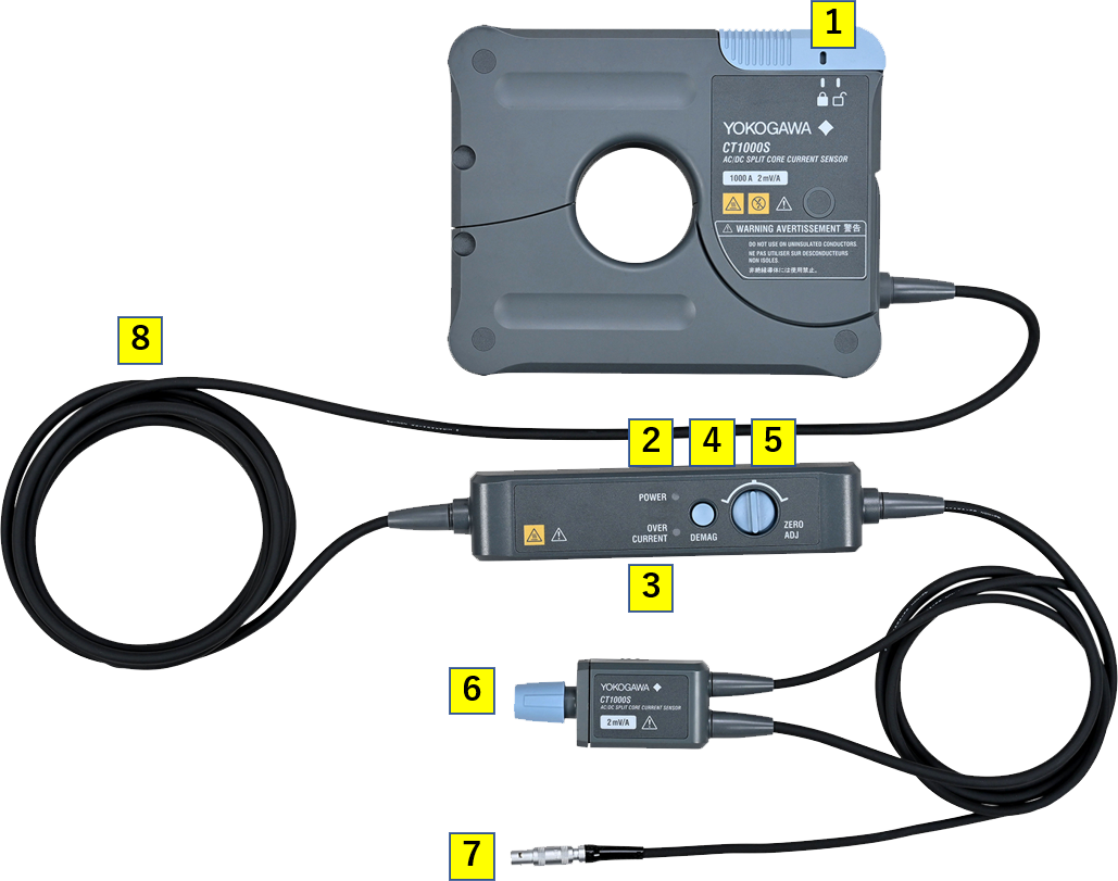 Measure large currents with high precision without cutting the measurement cable