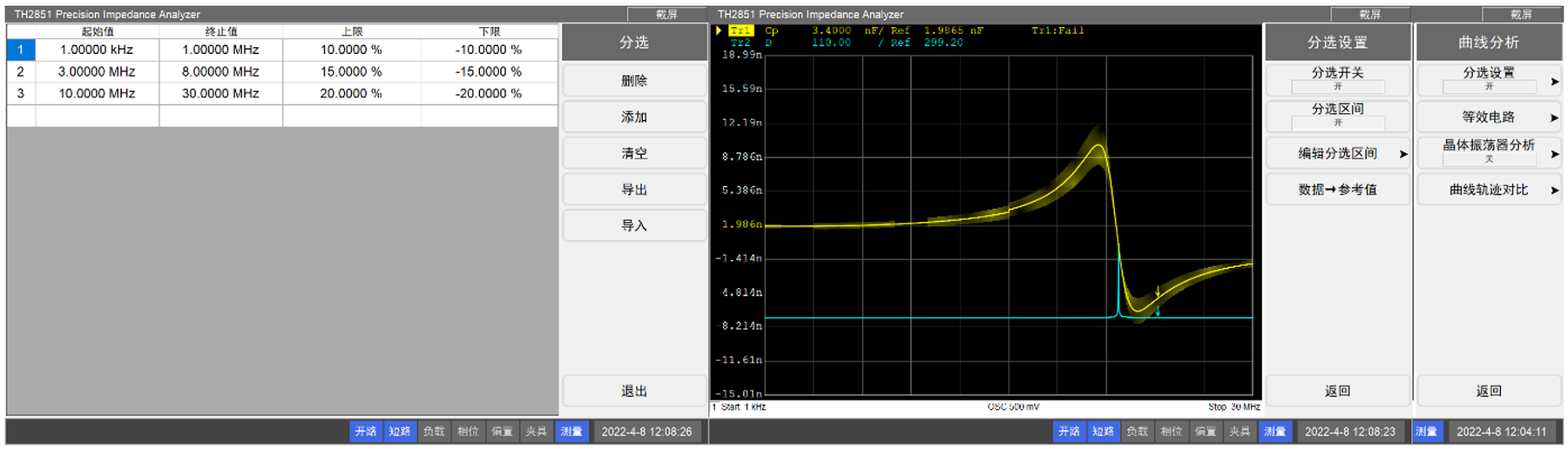 TH2851-015 精密阻抗分析仪